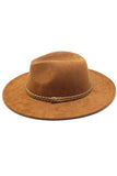 DANDY BELT WIDE BRIM SUEDE PANAMA HAT_CWAH0361