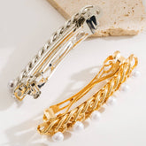 PEARL BOW SPRING HAIR CLIP SWEET ELEGANT_CWAHA6175