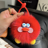 CARTOON DOLL PLUSH DUCK CAR KEYCHAIN PENDANT_CWMM2496