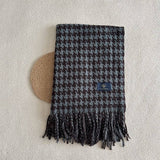 REVERSIBLE HOUNDSTOOTH SCARF SOFT WINTER WRAP_CWASC2330