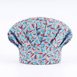 SURGICAL CAP MEDICAL PUFFY CAP PRINTED WORK CAP_CWAH3382