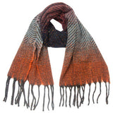 GRADIENT TASSEL SCARF FOR WOMEN WINTER SHAWL_CWASC0858