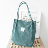 Cwab3911_Corduroy Snap-Button Large-Capacity Shoulder Bag