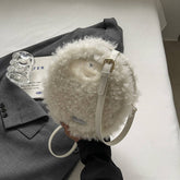 Winter Lamb Wool Handbag Shoulder Plush Bag_Cwab3984