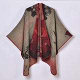 CASUAL THICKENED JACQUARD SLIT SHAWL_CWASC0953