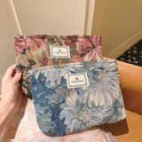 Vintage Oil Painting Makeup Bag Large Travel Tote_Cuab00661