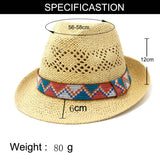 SPRING AND SUMMER HAND KNITTED PANAMA HAT_CWAH1255