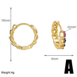 Versatile Round Gold-Plated Earrings And Studs