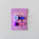 CHILDRENS FLOWER ROUND BEAD HAIRPIN_CWAHA1821