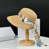 SUMMER LARGE BRIM OUTDOOR FASHION STRAW HAT_CWAH3405