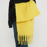 SOFT MOHAIR FEEL SCARF COZY WINTER WRAP_CWASC0323
