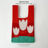 Flower Series Versatile Knitted Bag