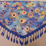 COLORFUL HOLLOW TASSEL LACE TRIANGLE SCARF VEIL_CWMM1989