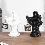 HALLOWEEN GRIM REAPER LANTERN RESIN DECOR_CWAJE5287