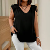 SLIM FIT SLEEVELESS BLOUSE CASUAL TO FORMAL_CWTHT0277