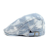 INK FASHION WASHED DENIM BERET_CWAB2922