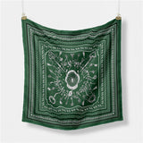 FAUX SILK PAISLEY PRINT SCARF VINTAGE NECK WRAP_CWASC0654