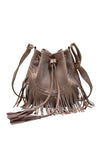 Cwab1570_Leisure Drawstring Tassel Bucket Shoulder Bag