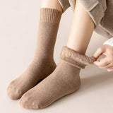 THERMAL FLEECE LINED CREW SOCKS FOR WOMEN WINTER_CWMS0282