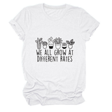PRINTED CREW NECK TEE WE ALL GROW GRAPHIC_CWTTS1493