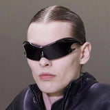 SPORTS WINDPROOF COLORFUL ONE PIECE SUNGLASSES_CWASG0607