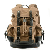 CANVAS LEATHER HIKING BACKPACK FOR SCHOOL TRAVEL_CWAB5518