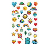 Whimsical Face Stickers Fruit Galaxy Tattoos_Cwmm8388