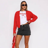 Vintage Stretch Slim Fit Denim Mini Skirt