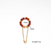 NATURAL STONE EAR CUFF FOR NON PIERCED EARS_CWMM7540