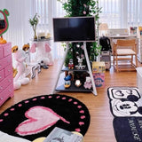 MACHINE WASHABLE HEART RUG SOFT ROOM FLOOR MAT_CWMM7400
