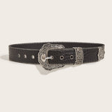 Cwabe0547_American Style Black Vintage Belt