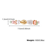 Womens Colorful Pearl Shell Beaded Necklace