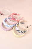 Cwaha1107_Literary Plaid Headband With Wide Edge