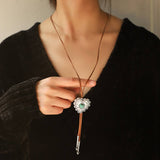 NEW FASHION VINTAGE TURQUOISE CROSS NECKLACE_CWAJE2832