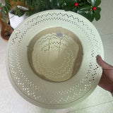 SUMMER HAND WOVEN HOLLOW STRAW HAT FOR WOMEN_CWAH3514