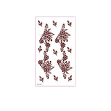 BROWN RED HENNA STYLE TATTOO STICKERS WATERPROOF_CWMM8344