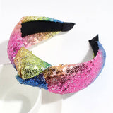 Retro Colorful Sequined Mesh Knotted Headband_Cwaha2253