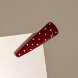 Polkadot Triangle Bangclip Women Duckbillbarrette_Cwaha07786