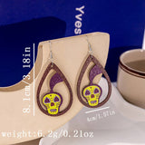 HALLOWEEN PARTY CREATIVE WOODEN EARRINGS_CWAJE1849