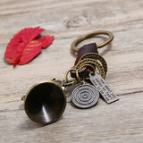 HAND WOVEN CAR PENDANT HORN COWHIDE KEYCHAIN_CWMM5021