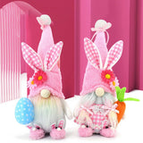 EASTER BUNNY PLUSH DOLL PINK DOLL ORNAMENTS_CWMM3472