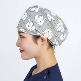 NURSE CAP OPERATING ROOM ADJUSTABLE ROUND CAP_CWAH3336