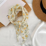 Floral Triangle Scarf Headband Neck Wrap_ Cwasc02967