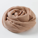 SOLID COLOR LONG LIGHTWEIGHT SCARF WRAP SHAWL_CWASC0204