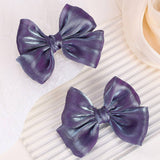 SOLID SHINY BOW HAIR CLIP SET FOR JK GIRLS_CWAHA6719