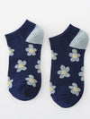Flower Pattern Casual Ankle Socks_Cwms092