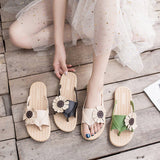 Sunflower Flip-Flops Non-Slip Slippers For Womens_Cwshs0676