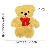 CUTE SOLID COLOR CARTOON BOW EMBROIDERED PATCH_CWMM4027