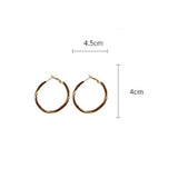 OIL DRIP SPIRAL VINTAGE EARRINGS_CWAJE2357