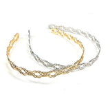 ELECTROPLATED LINEAR WRAP HEADBAND_CWAHA0977